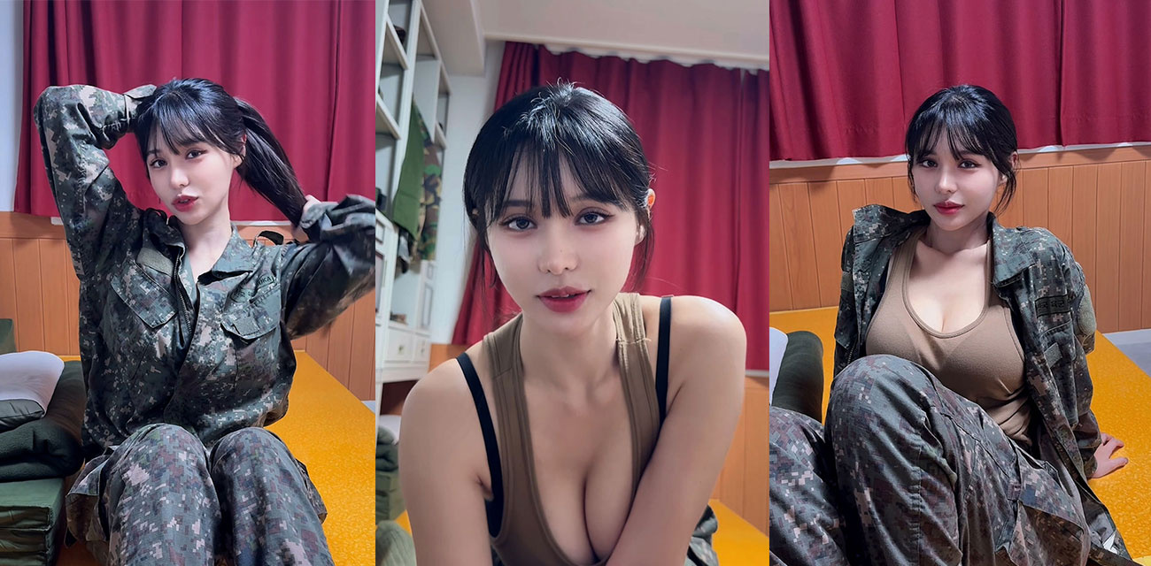 韩国巨乳尤物【徐婉】最新剧情迷彩军装性爱私拍，顶级神颜女神被兵哥哥大屌狂操到失神